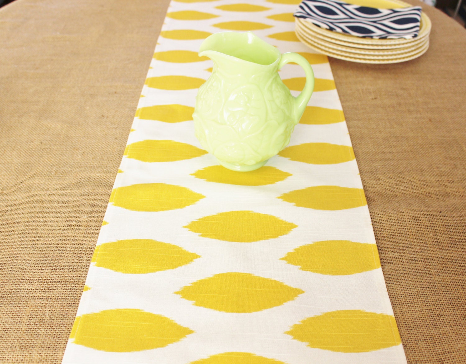 Yellow Table Runner Table Cloth Wedding Runner Buffet Premier