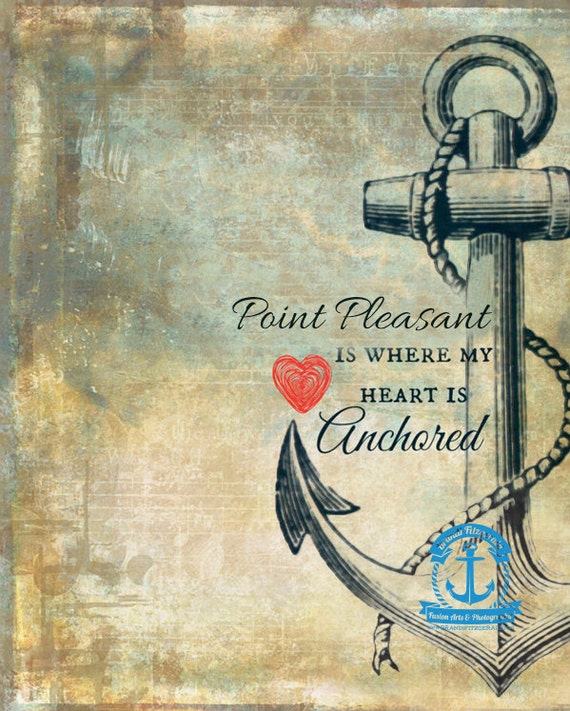 Point Pleasant Anchor New Jersey Wall Decor Product Options