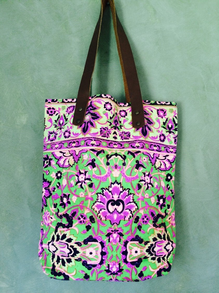 Gorgeous Funky Canvas Tote by HippyLuxe on Etsy