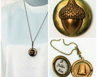 Acorn with Hidden Thimble Peter Pan and Wendy Kisses Second Star Right