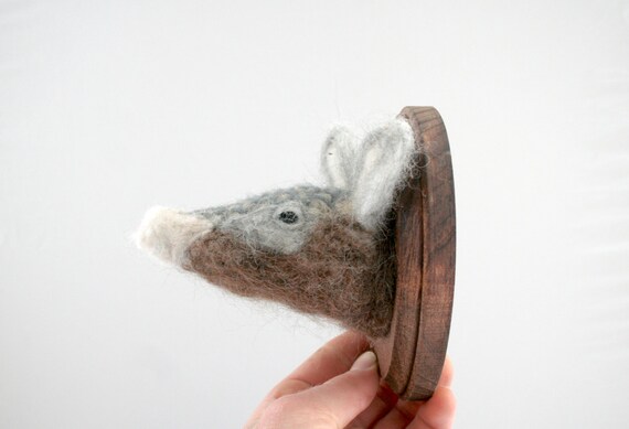 Wool Faux Taxidermy Armadillo (Dasypodidae)