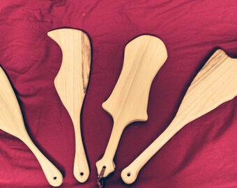 BDSM Paddle Made of Natural Wood - for impact play / spanking