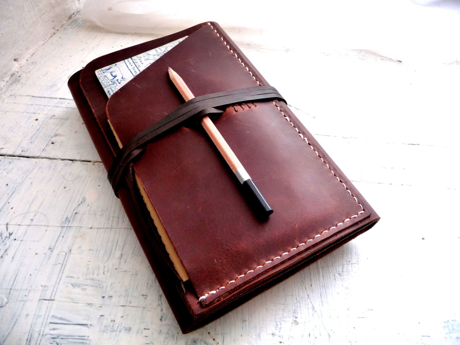 Refillable leather Journal. Moleskine leather case. Travel journal ...