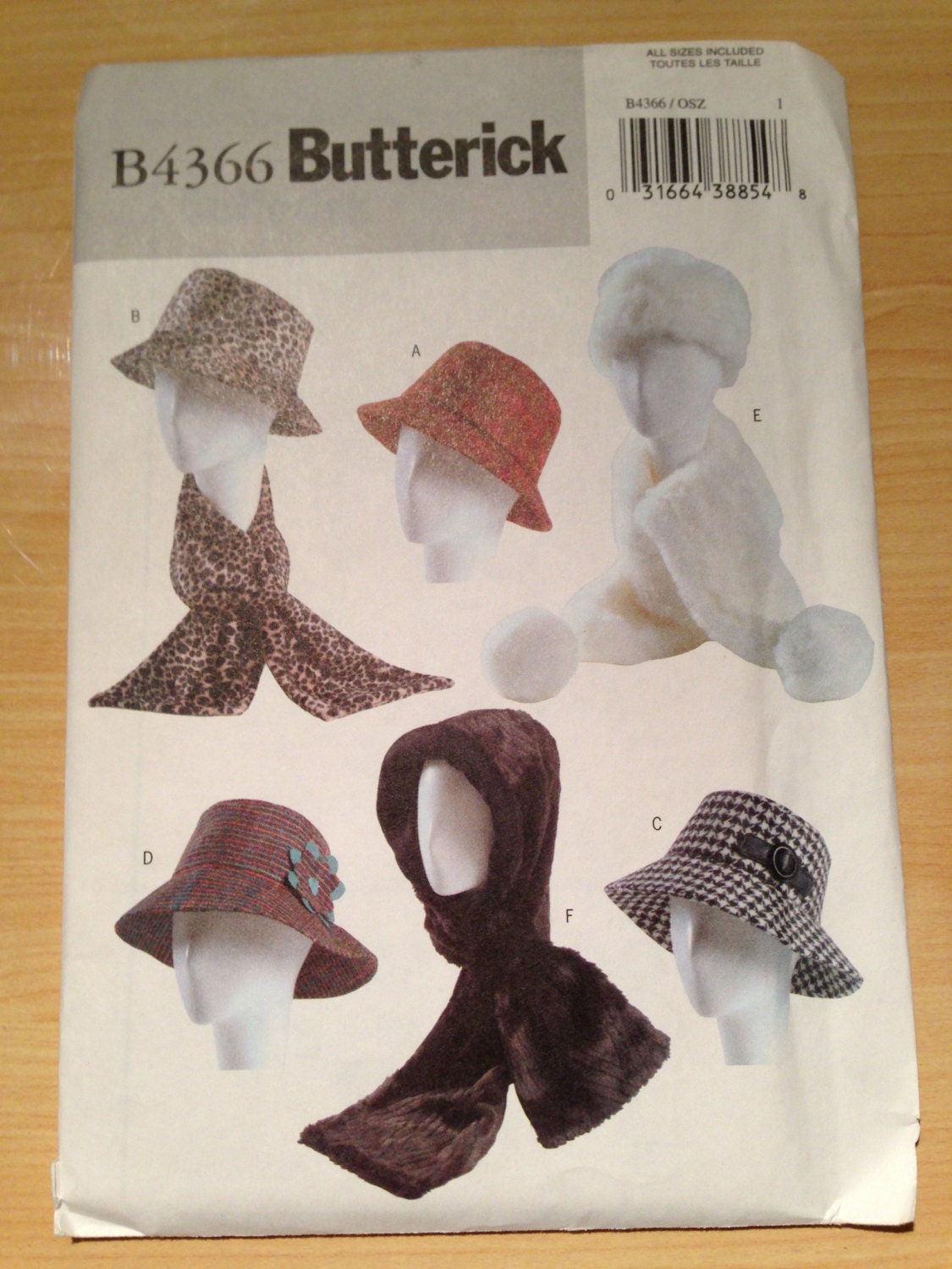 Butterick Sewing Pattern 4366 Misses Hats Butterick 3648 making history mens dickens costume pattern