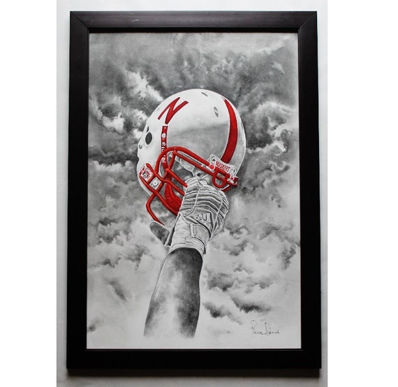 Nebraska huskers cornhusker spirit wall decor by Artbypierre