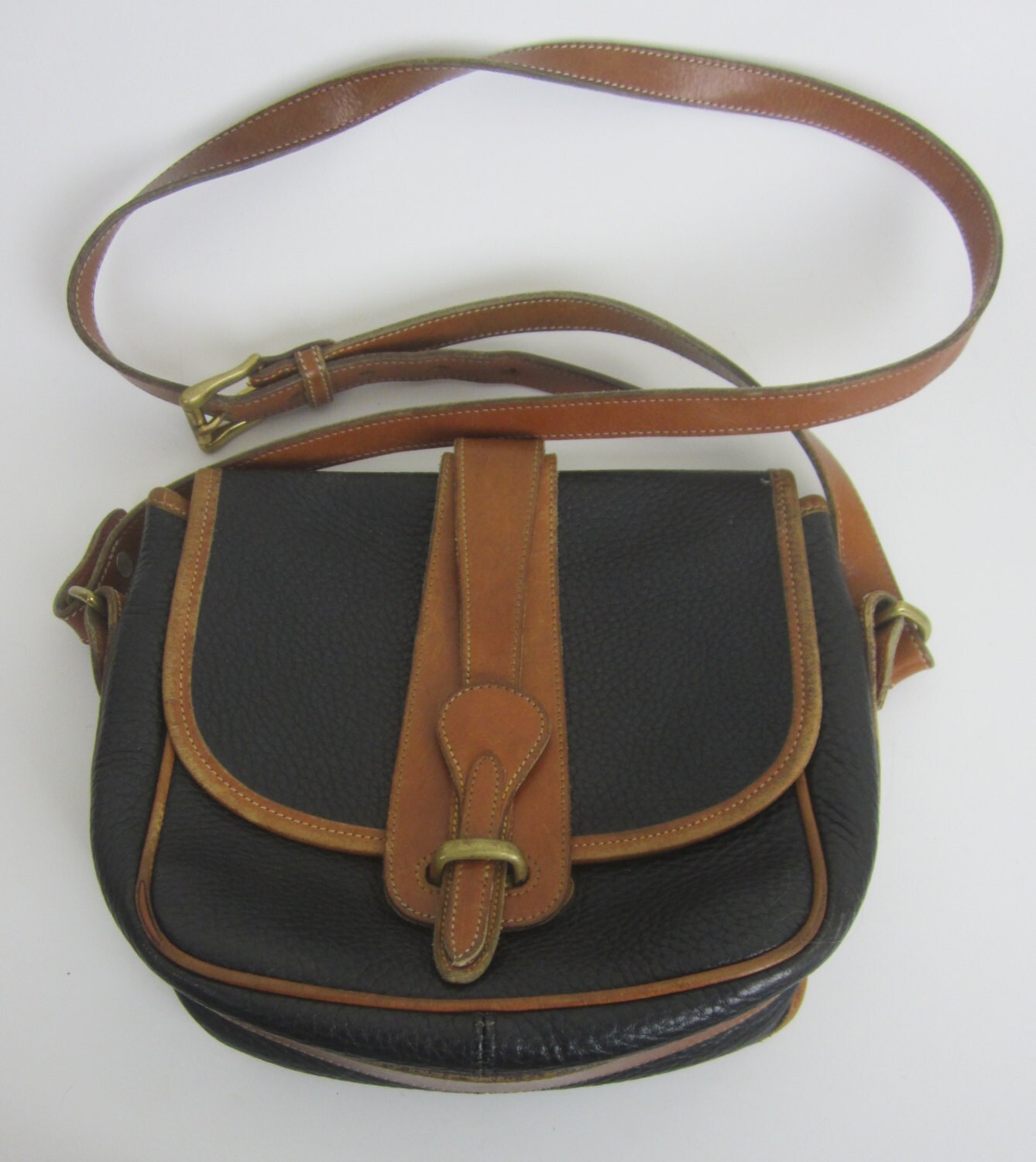 Vintage Dooney and Bourke Saddle Bag Shoulder by handknitpalette