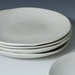 9 Matte White Stoneware Plate Ceramic Pottery Handmade