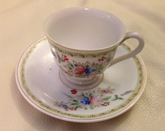Made in Occupied Japan demitasse cup and saucer set