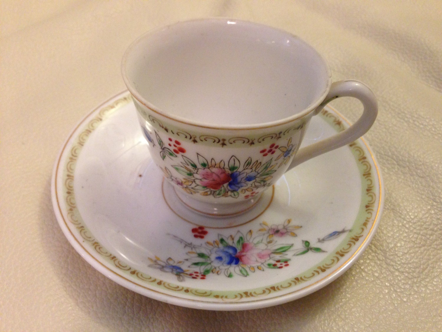 Made in Occupied Japan demitasse cup and saucer set