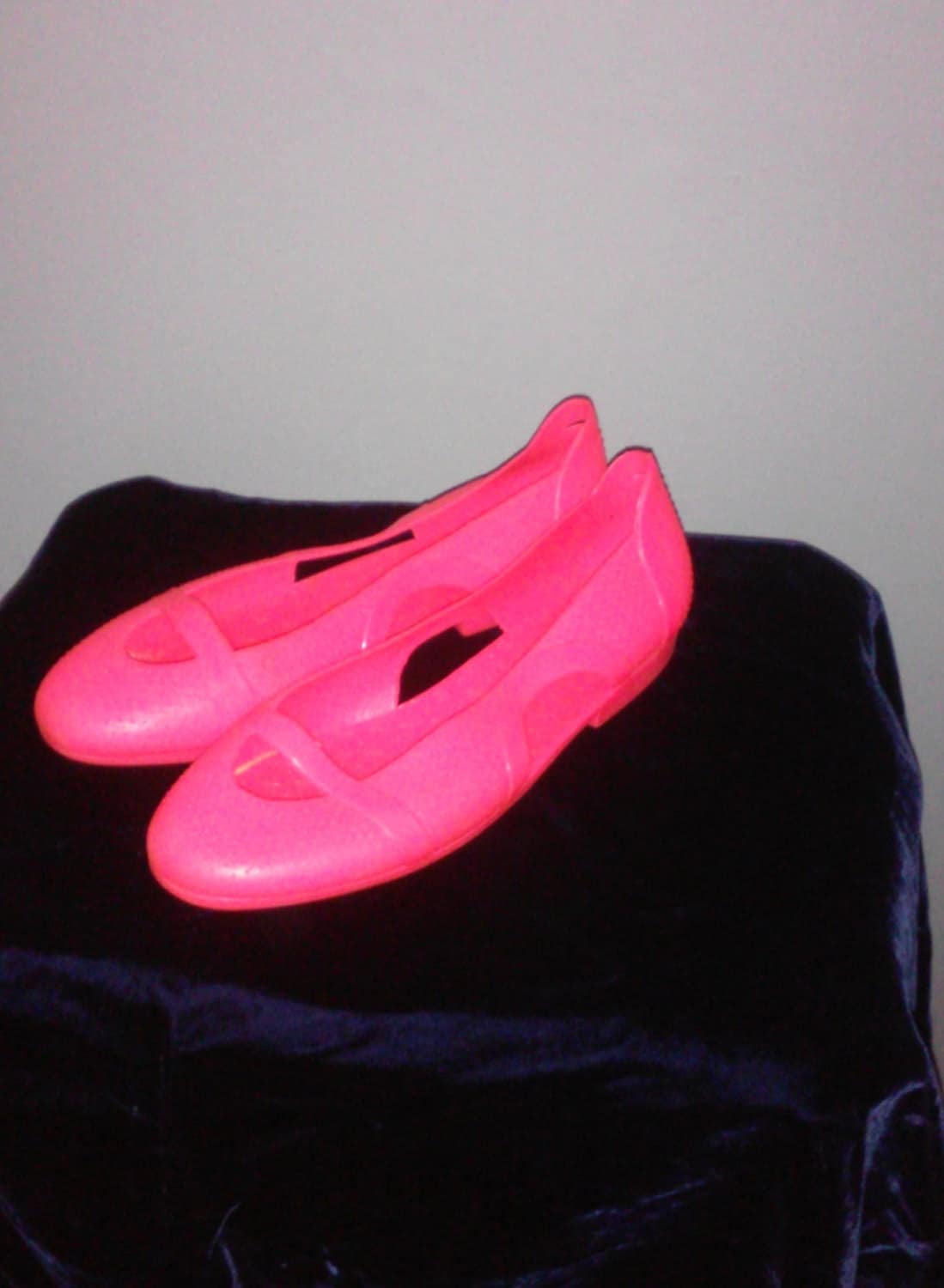 Vintages Pink Jelly Shoes / Rad 80's Jelly Shoes / Pink
