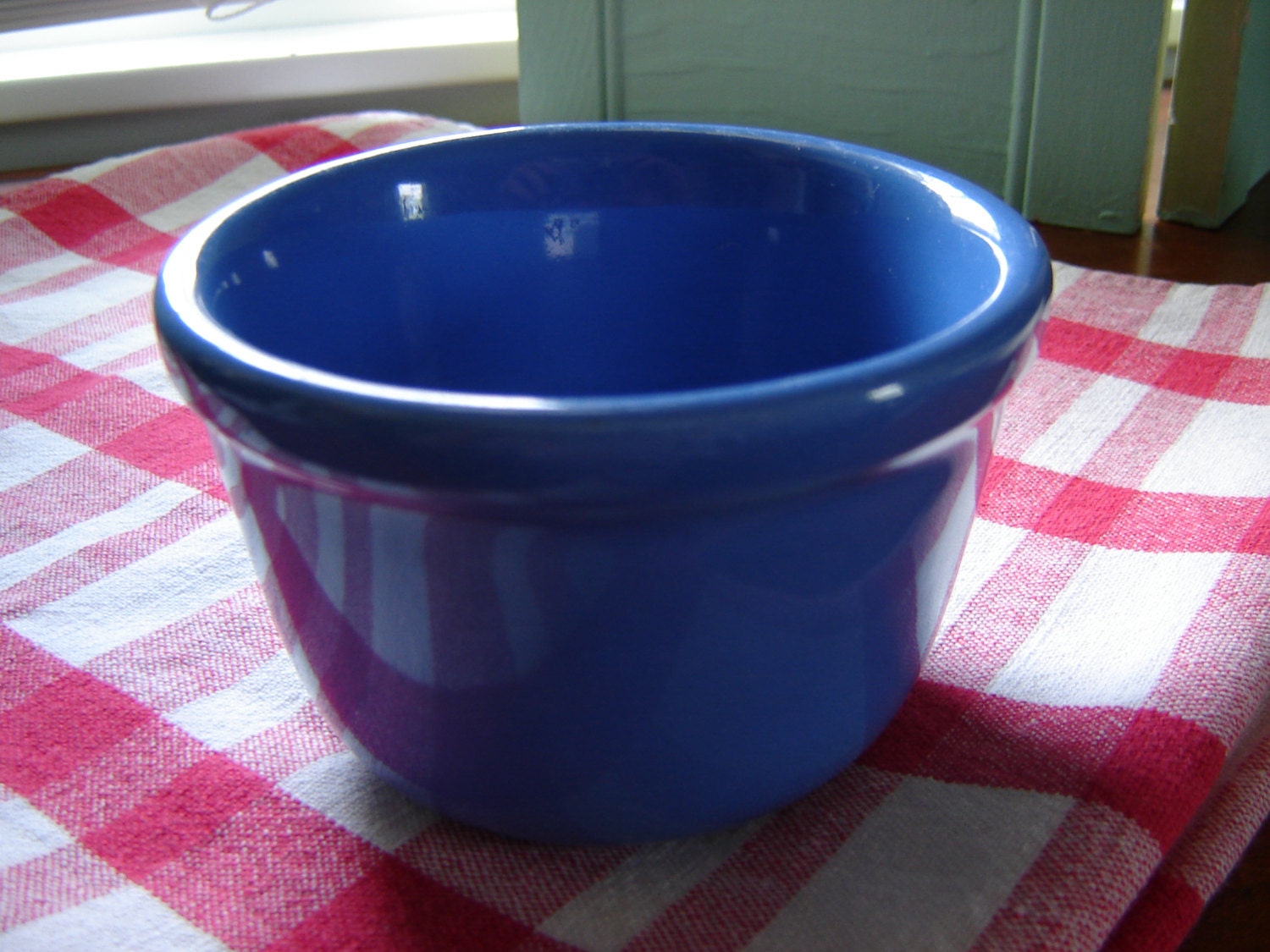 Vintage small blue bowl oxford ware bowl 4x3 inch bowl kitchen