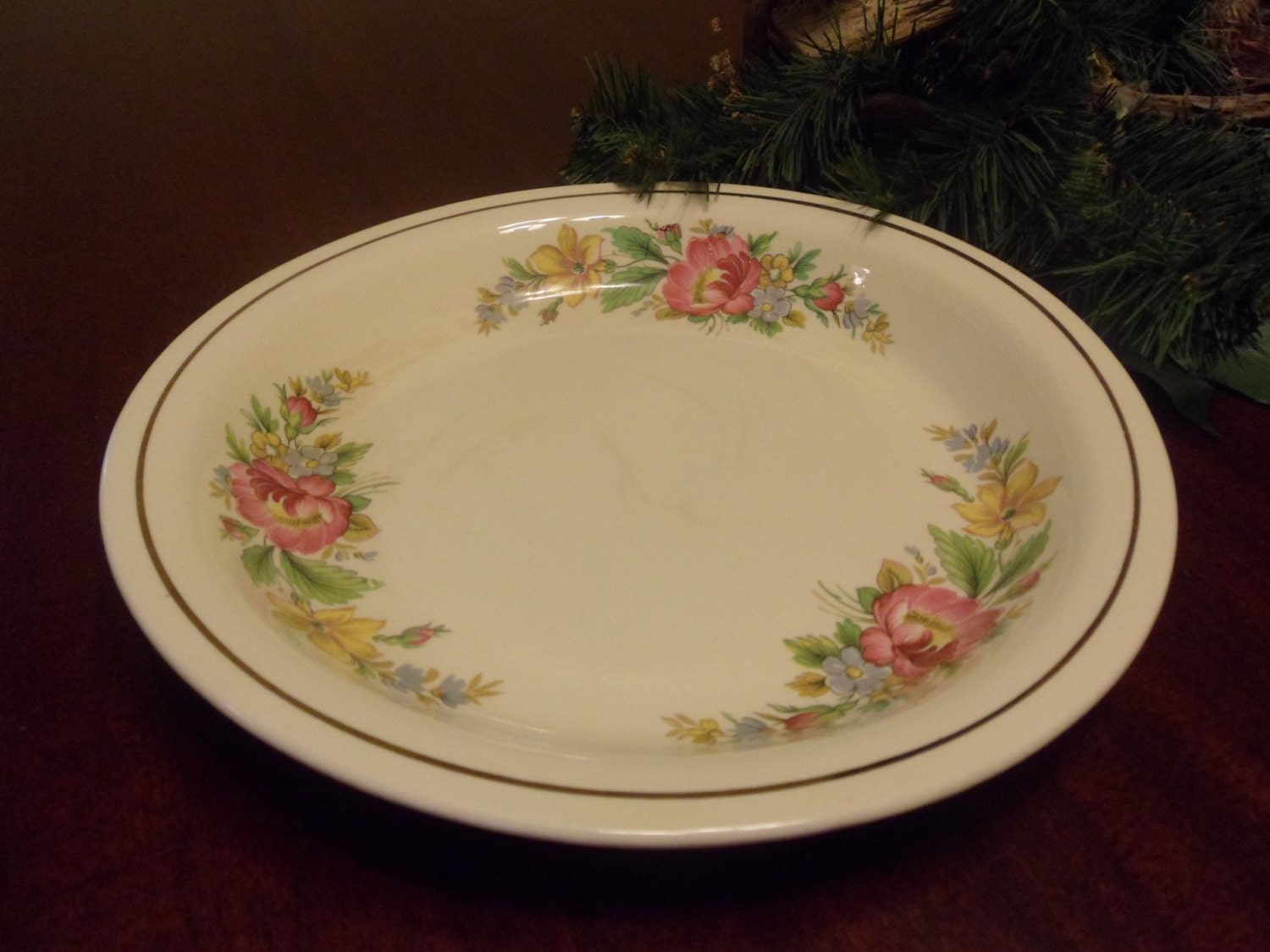 Homer Laughlin Kitchen Kraft Oven Serve Pie Plate by btckreiner