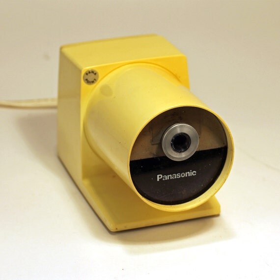 Vintage Ivory Electric Pencil Sharpener by ThePencilPusher on Etsy