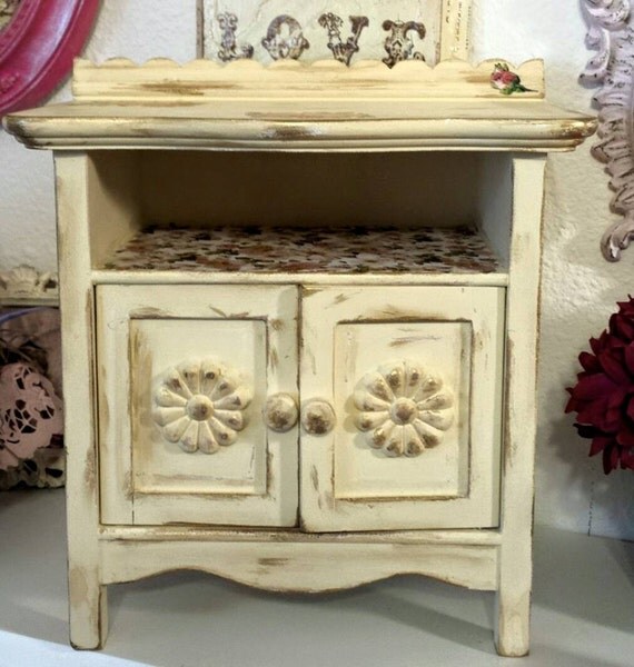 Items similar to Shabby chic little cute cupboard use for storage or