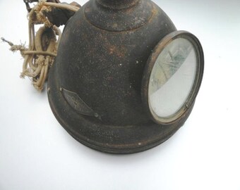 Vintage Rare Industrial Spotlight Spot Light Police Machine Age 1914 Ratrod Steampunk