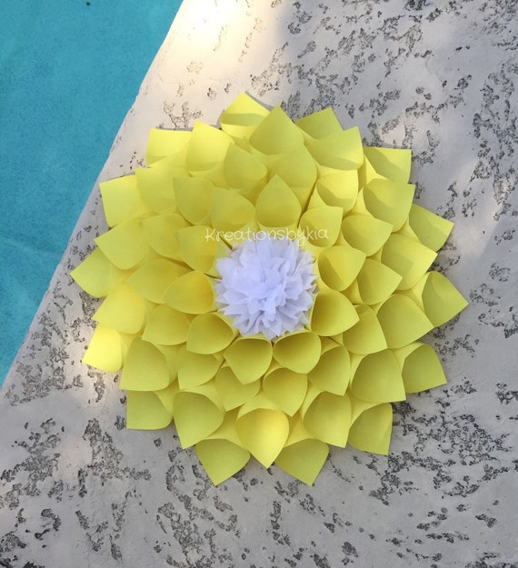 flowers rolled origami Kusudama, Dahlia decorations, paper flowers / wedding Wreath Origami,