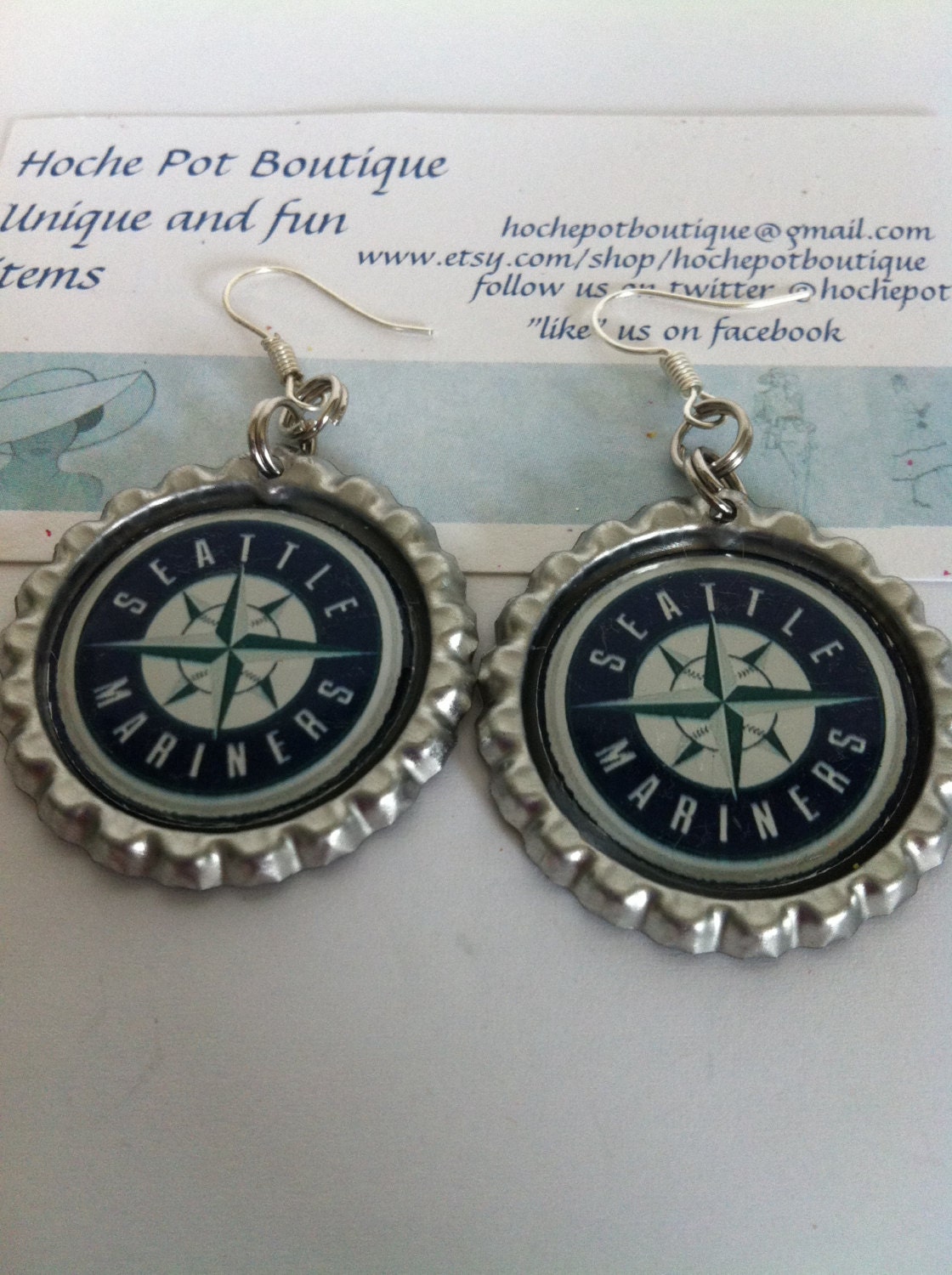 Seattle Mariners Earrings Seattle Mariners Baseball Earrings
