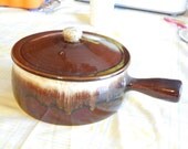 1976 Vintage Large York Goumet Ware Brown Dip Ware Pot Hard To Find/Casserole Dish/Gift idea / NOT INCLUDED In  Sale / New Listing
