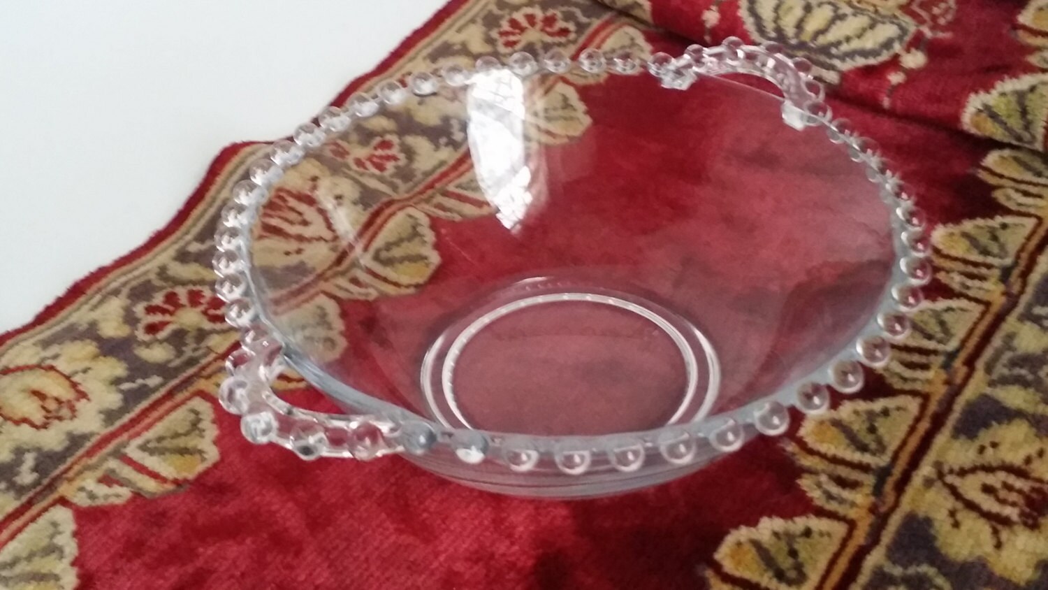 Vintage Candlewick 7 inch Serving Bowl, Imperial Glass Company, Serving