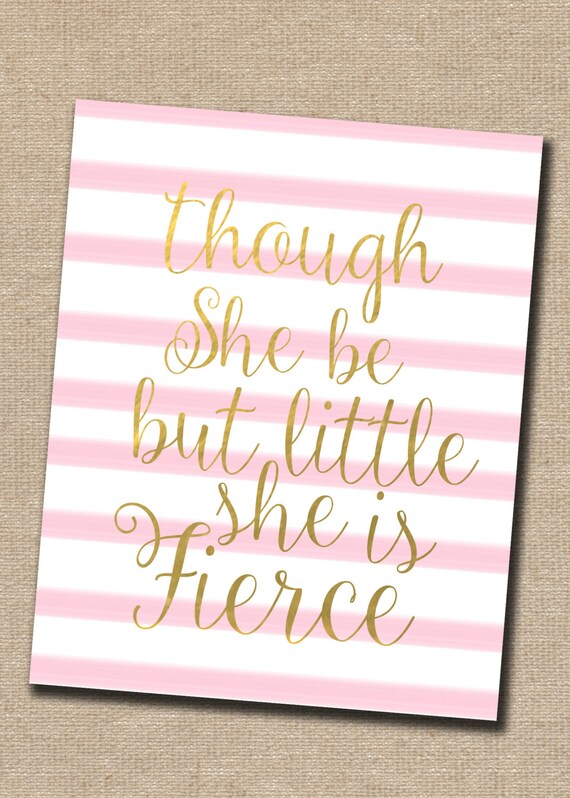 Nursery Quote/ Art print/ Wall decor/ Girls nursery