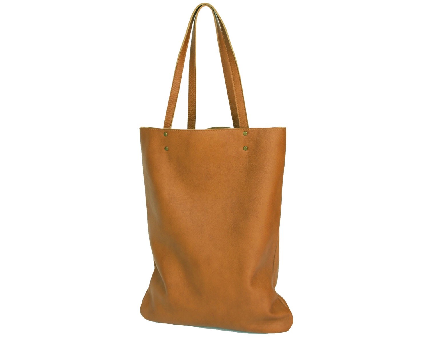 Brown Leather tote soft leather purse women leather bag