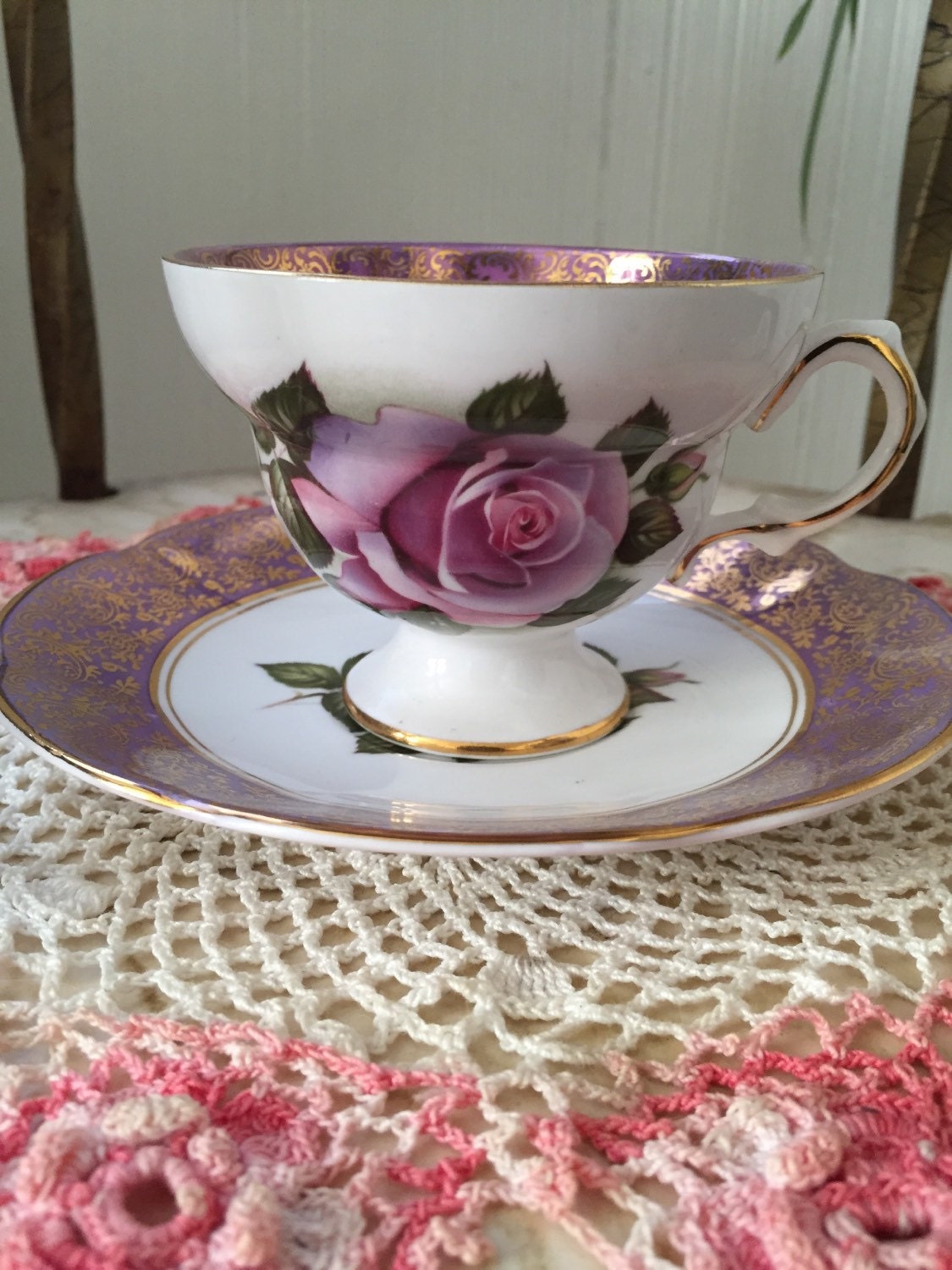 Rosina bone china tea cup and saucer set