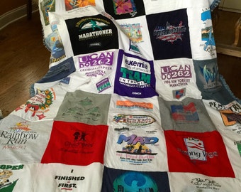 custom t shirt blanket