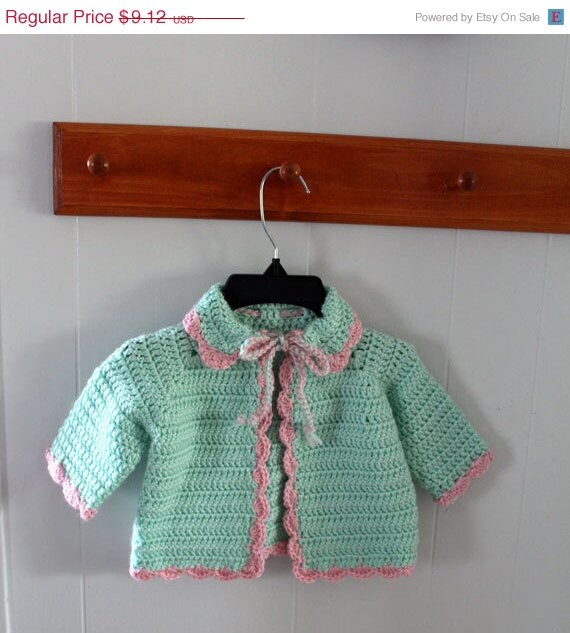 Handmade On Sale Crocheted Baby Jacket Handmade with by NookCove
