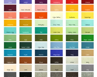 100 Percent Wool Felt Sheets - 10 Sheets of 8" X 12" Felt - You Pick Color - Merino Wool Felt - European Wool Felt