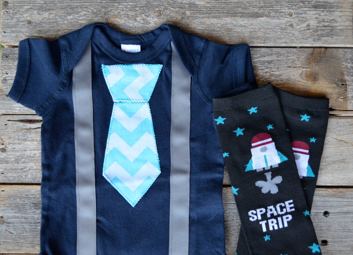 READY TO SHIP Baby Leg Warmer Onesie Set Tie by CreativeAvenue7