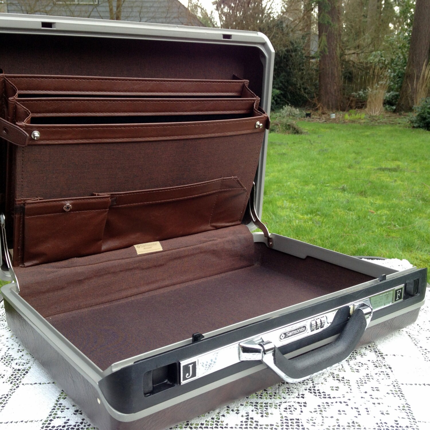 vintage hard briefcase