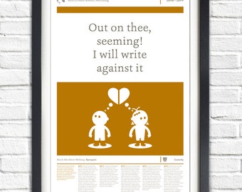 Much Ado about Nothing - William Shakespeare - Play - 19x13 Poster