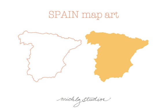 clipart map of spain - photo #34