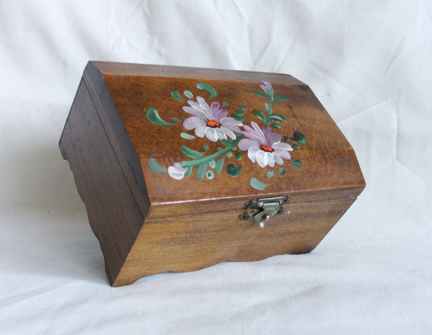 Arrr. Pirate treasure chest, vintage wooden box. Charmingly hand