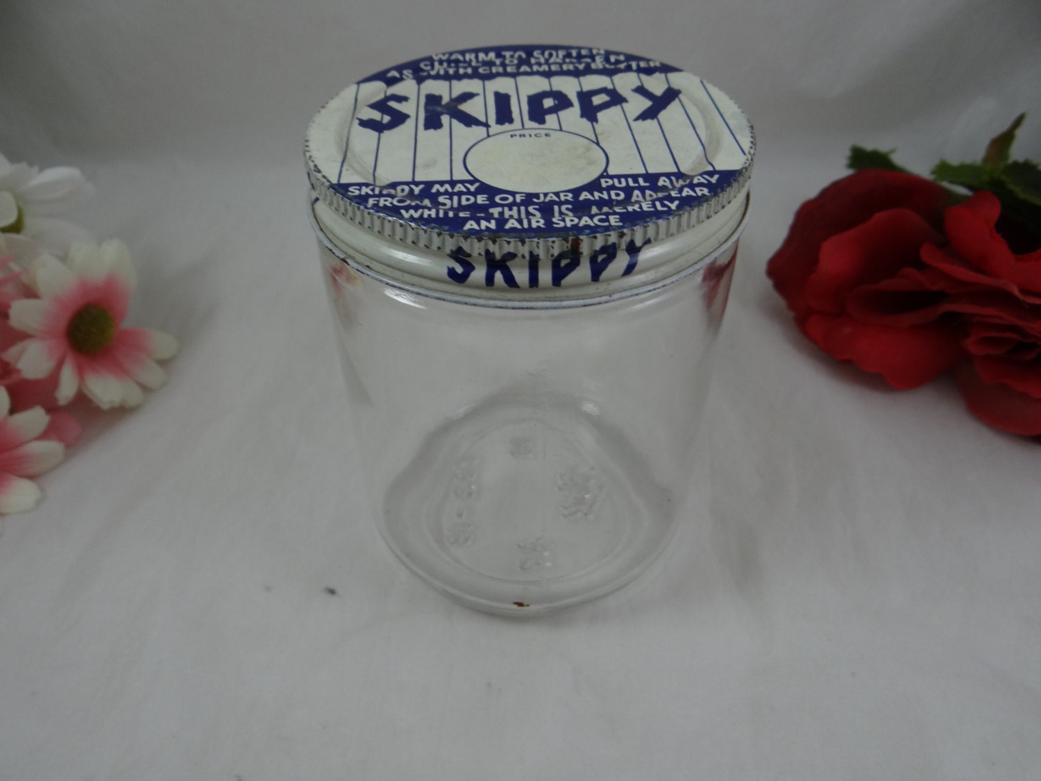 1940s Vintage Skippy Peanut Butter Ball Jar