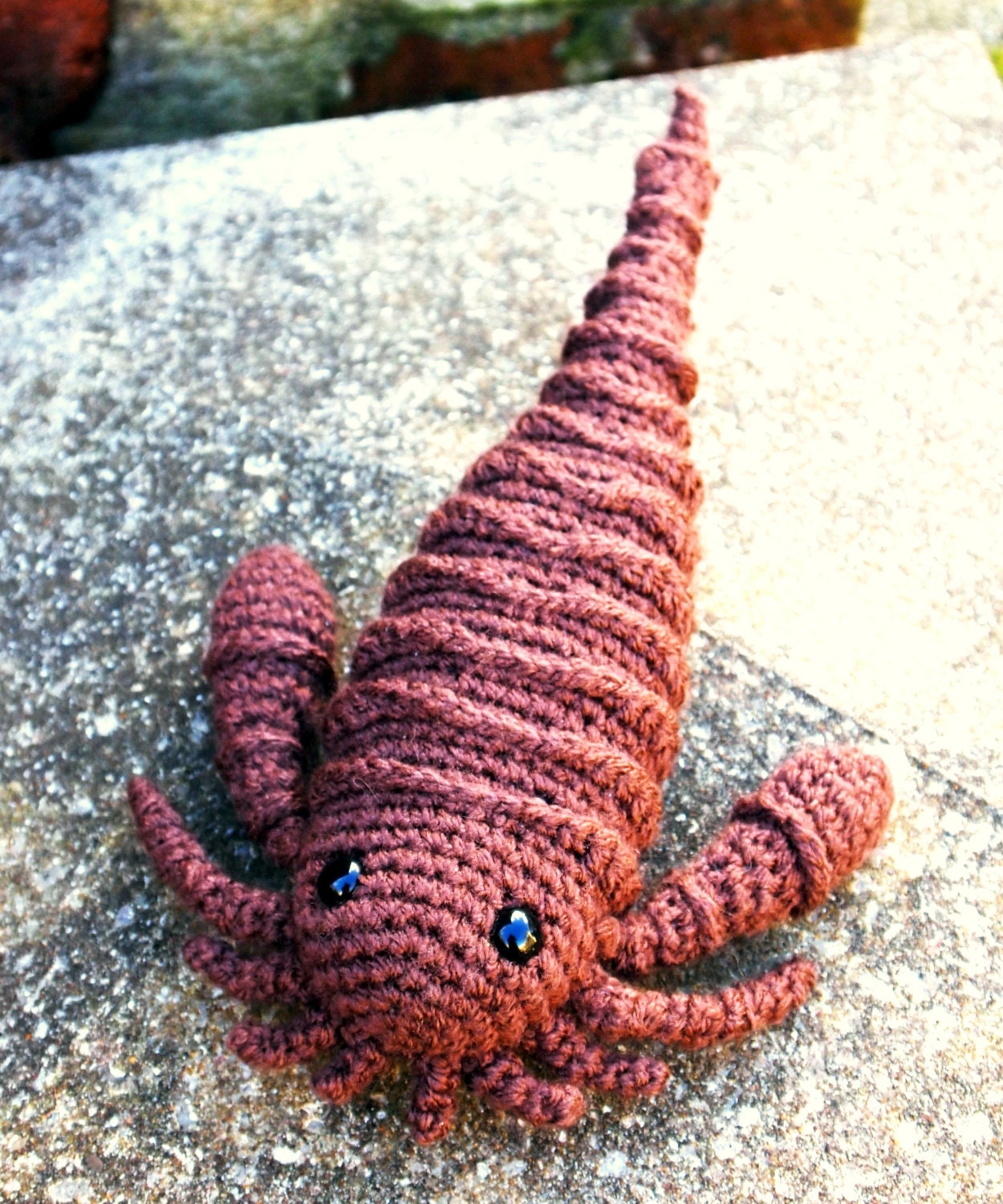 Eurypterid Sea Scorpion Crochet Amigurumi Paleo Plush Extinct