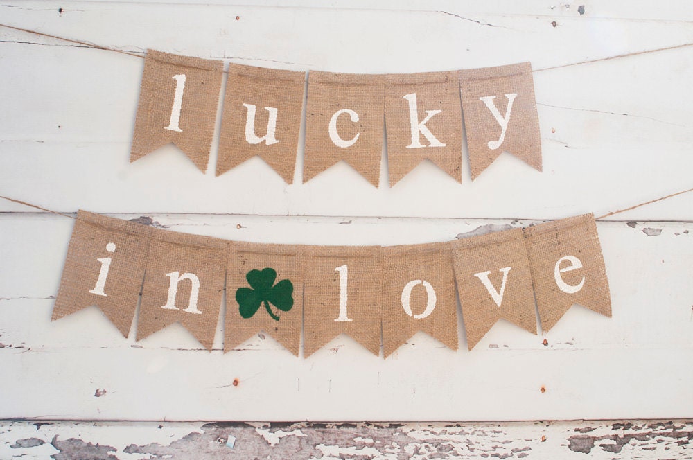 Lucky Banner Lucky In Love Banner St. Patrick’s Day