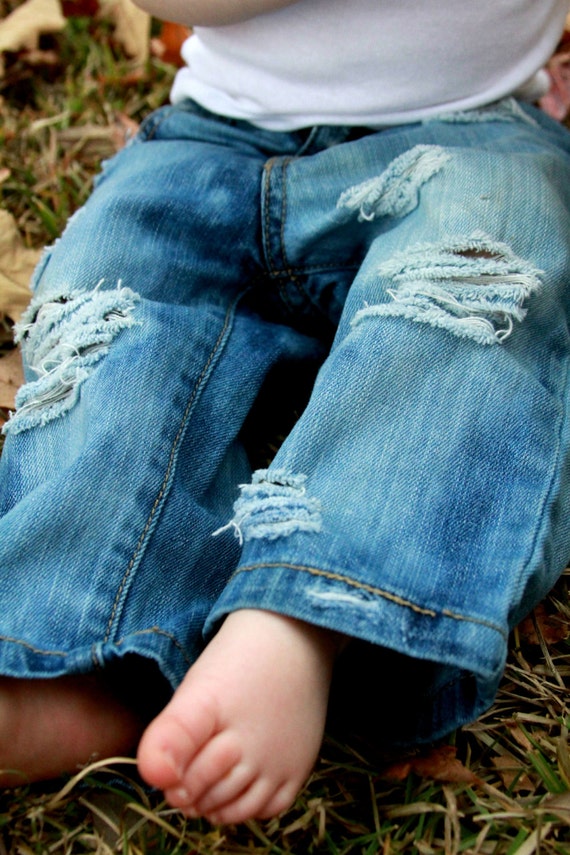 distressed baby girl jeans