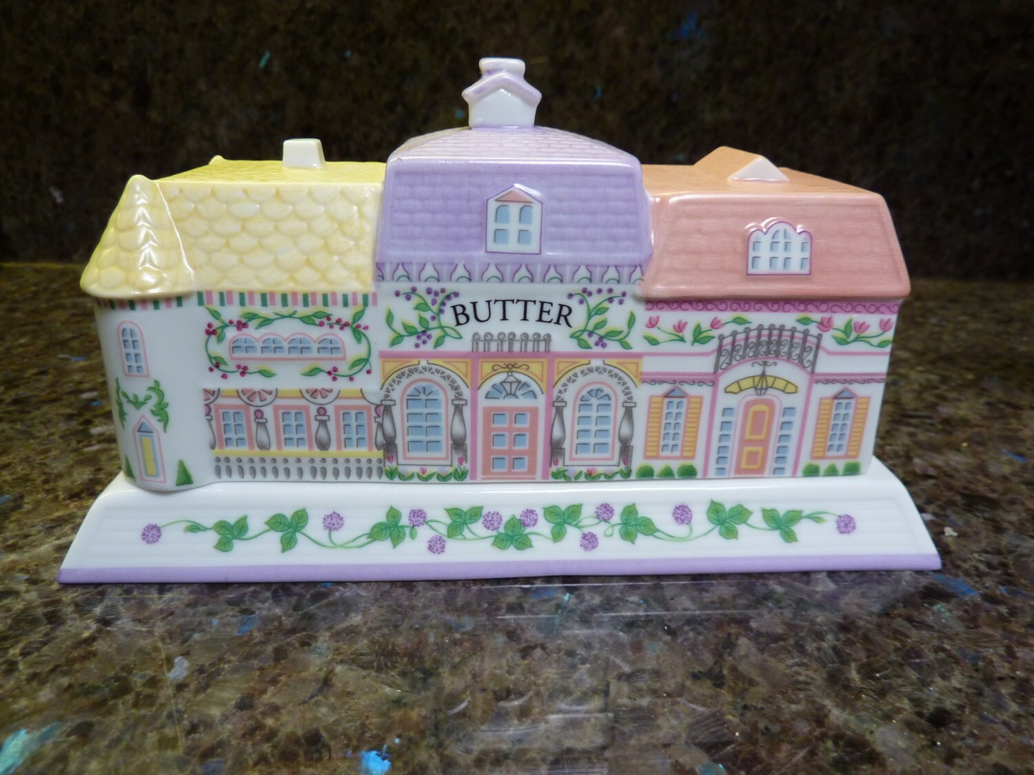 Lenox China Spice Village BUTTER DISH by DKCollectibles on Etsy