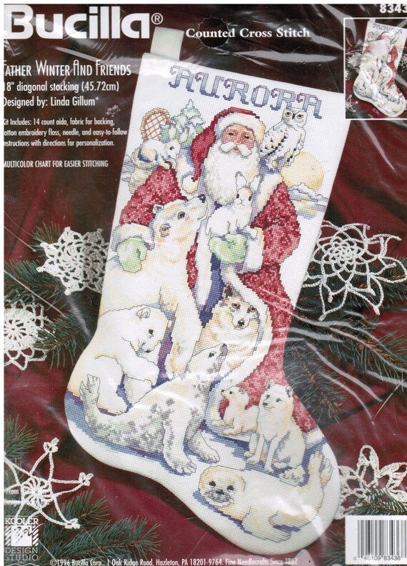 Christmas Bucilla Counted Cross Stocking Kit FATHER WINTER