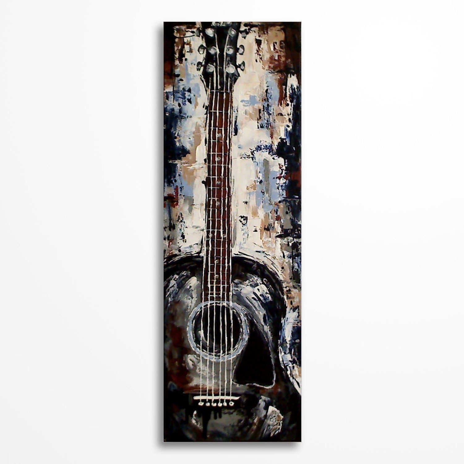 Acoustic Guitar wall art Music art Gift for a by MagdaMagier