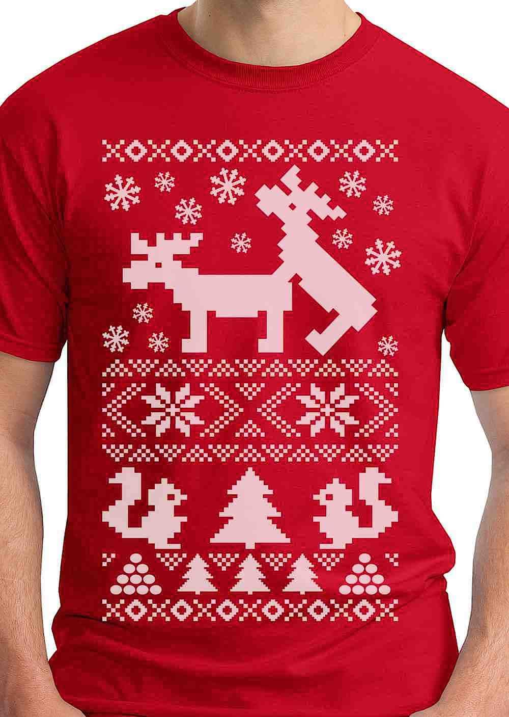 Mens Ugly Christmas T Shirt Holiday Part by EconomyGrocery