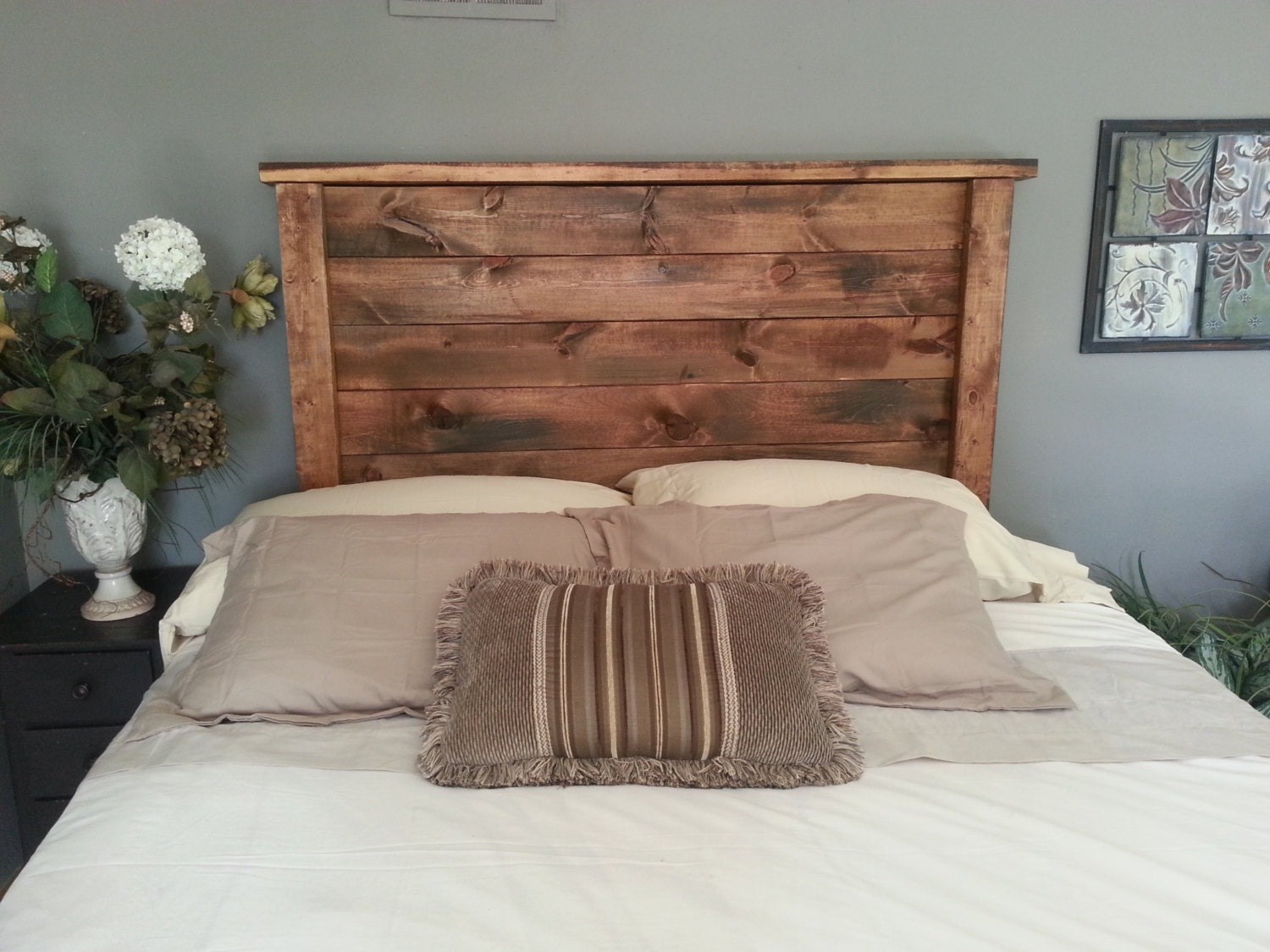 headboard rustic wood queen king twin edward headboards any