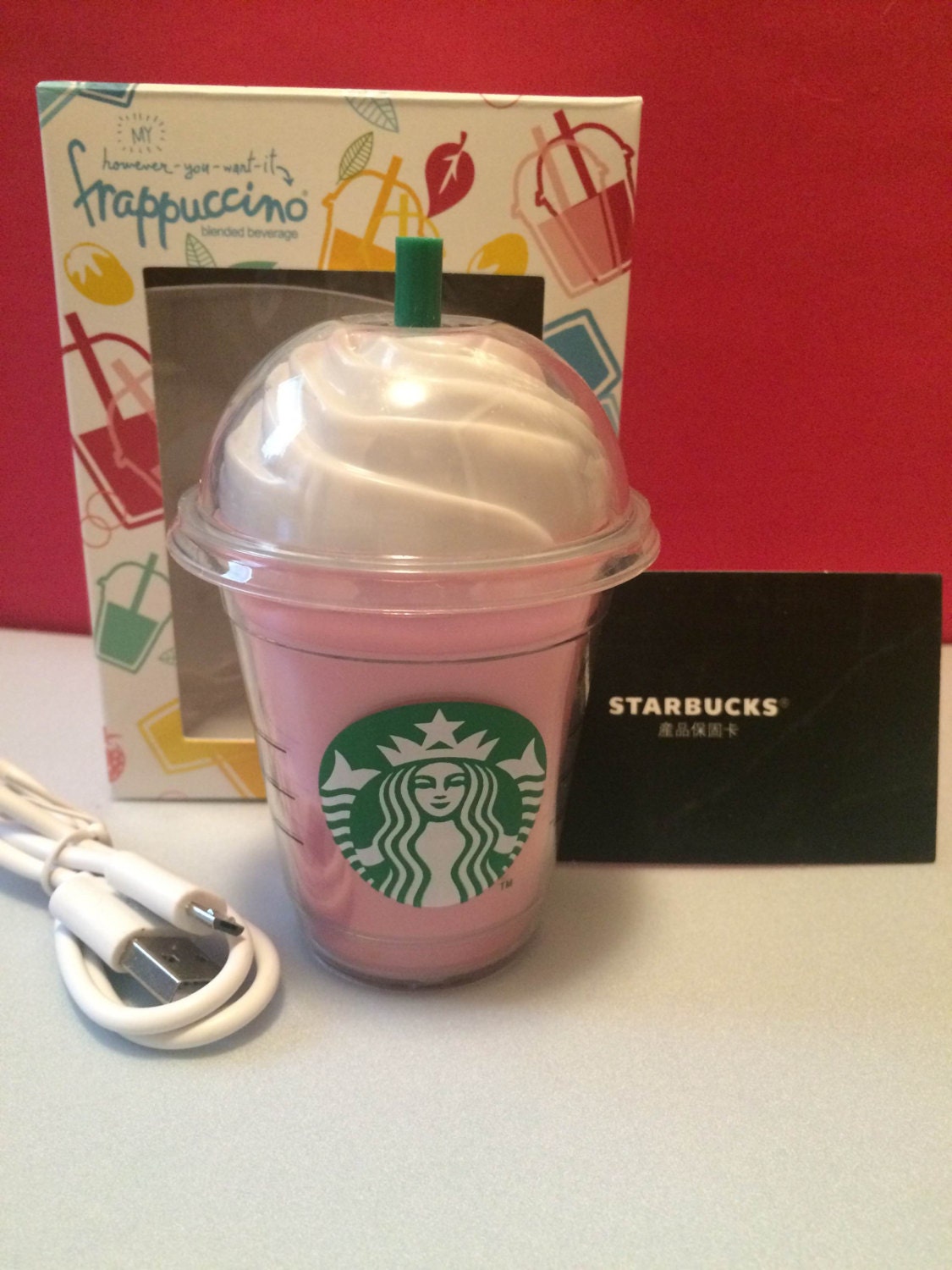 Starbucks Frappuccino Portable Phone Charger Power Bank Iphone