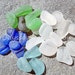 Sea Glass for Sale ~ 25 ridged shapes and colors ~ Cobalt Blue/Olive Green/Aqua/etc Beach glass for your jewelry or crafts PS2050