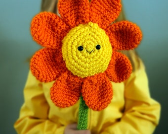 smiley flower plush