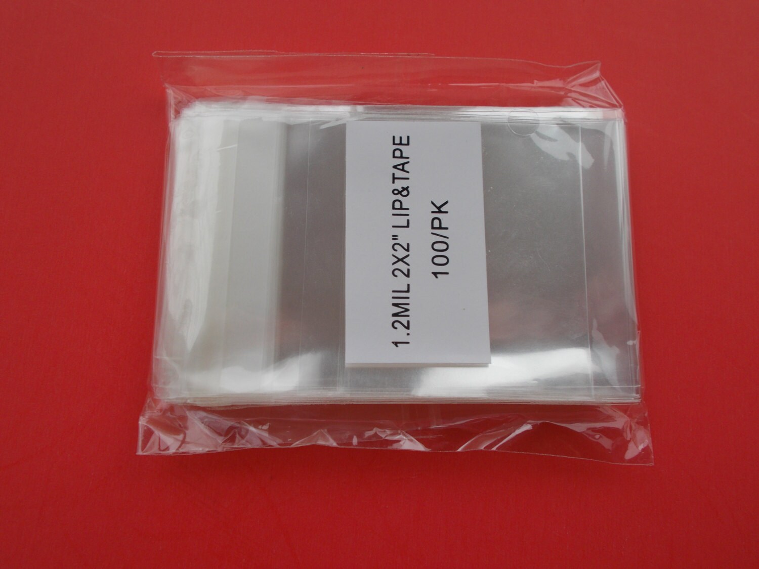 100 Pcs. 2x2 Mini Clear Resealable Cello Bags for Earrings