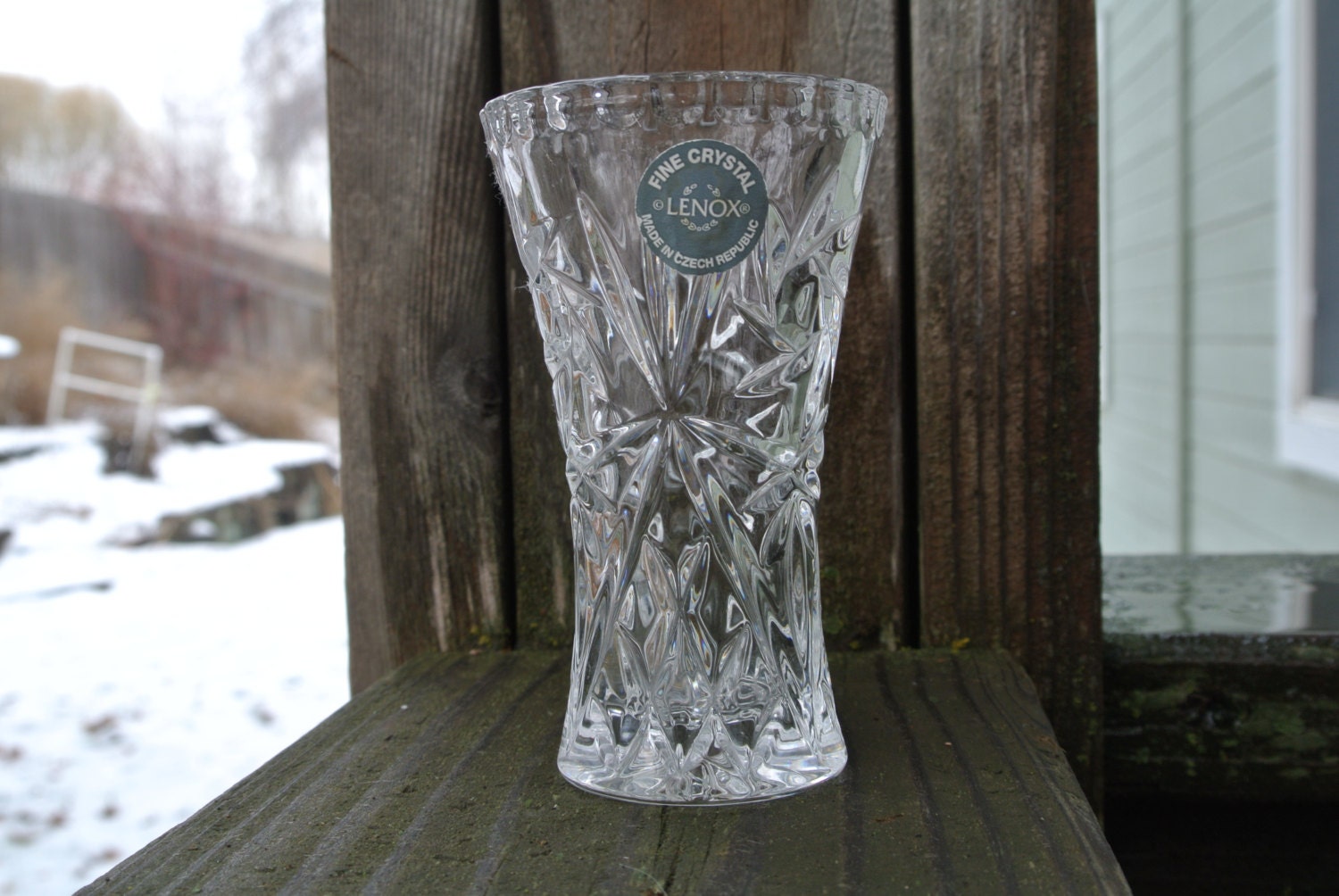 Elegant Lenox Crystal Bud Vase Vintage Crystal by HavenTreasures
