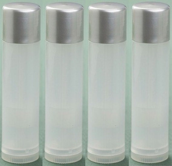 Natural Lip Balm Tube w/ Silver Cap 10 Pack by EscentialsOils