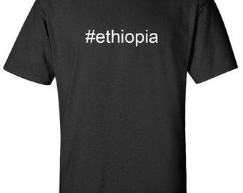 ethiopia hashtag #ethiopia Countries Men Women T-Shirt